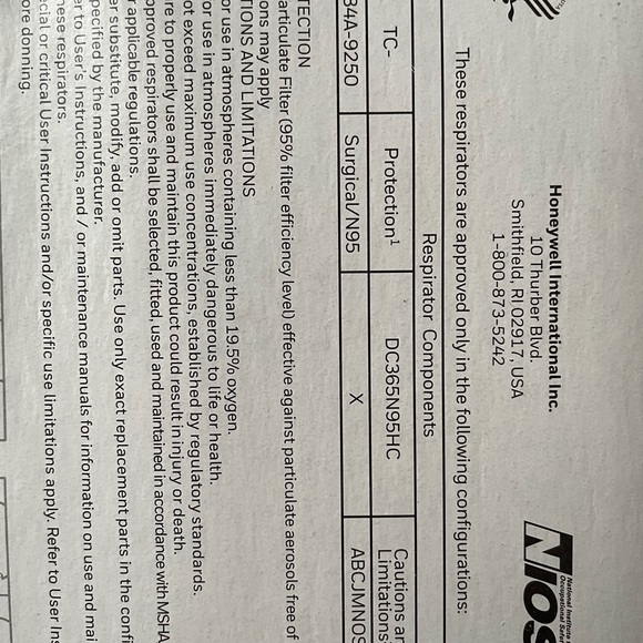 SURGICAL N95 RESPIRATOR - Picture 3 of 3